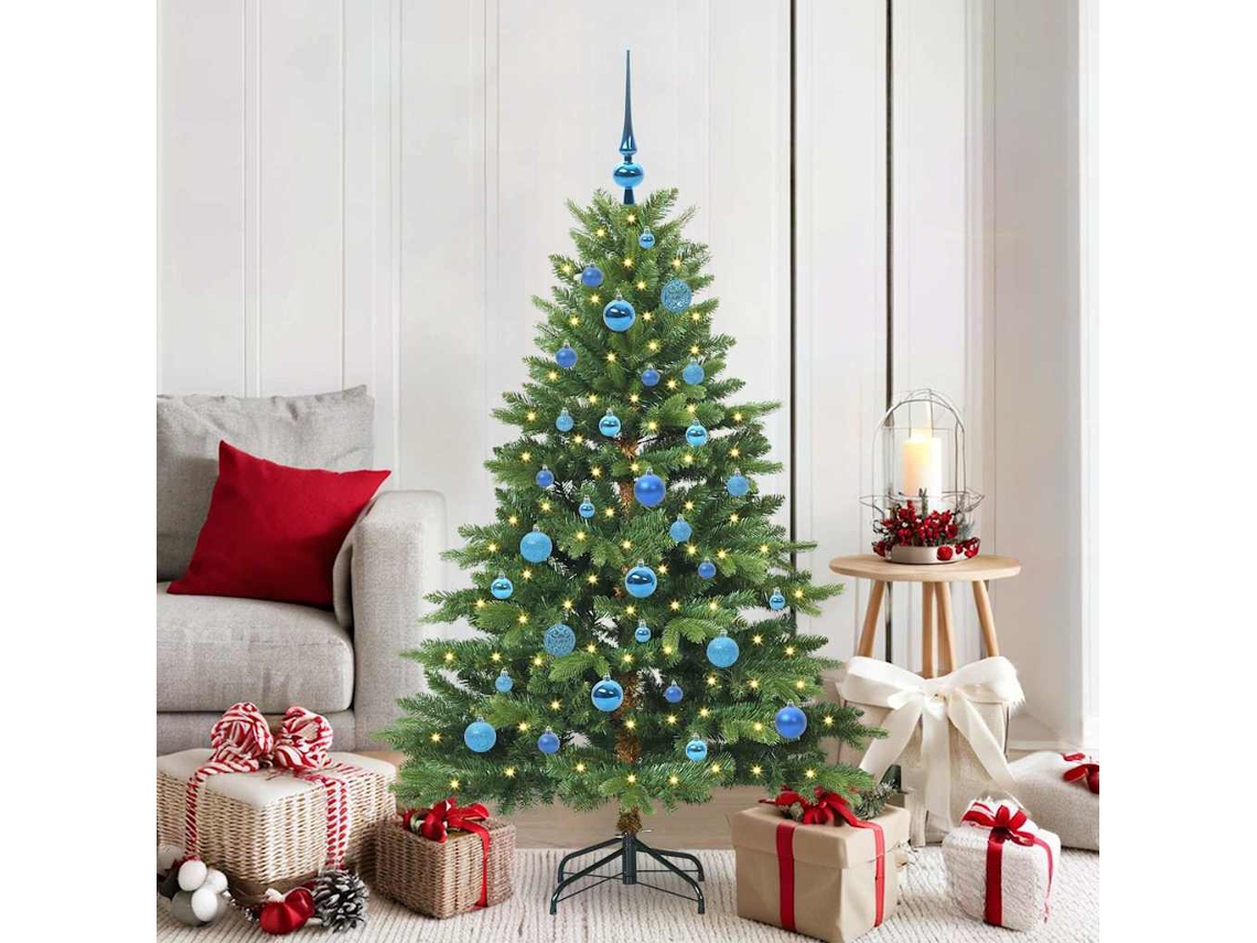 Vidaxl Árvore De Natal Artificial Com 150 Leds Verde 150 Cm Pe E Pvc