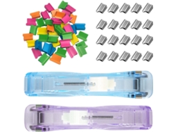 Dispensador De Clipes Papel Reutilizáveis Gadpiparty Com 300 Unidades Metal Escritório E Casa, Com Fixação Segura
