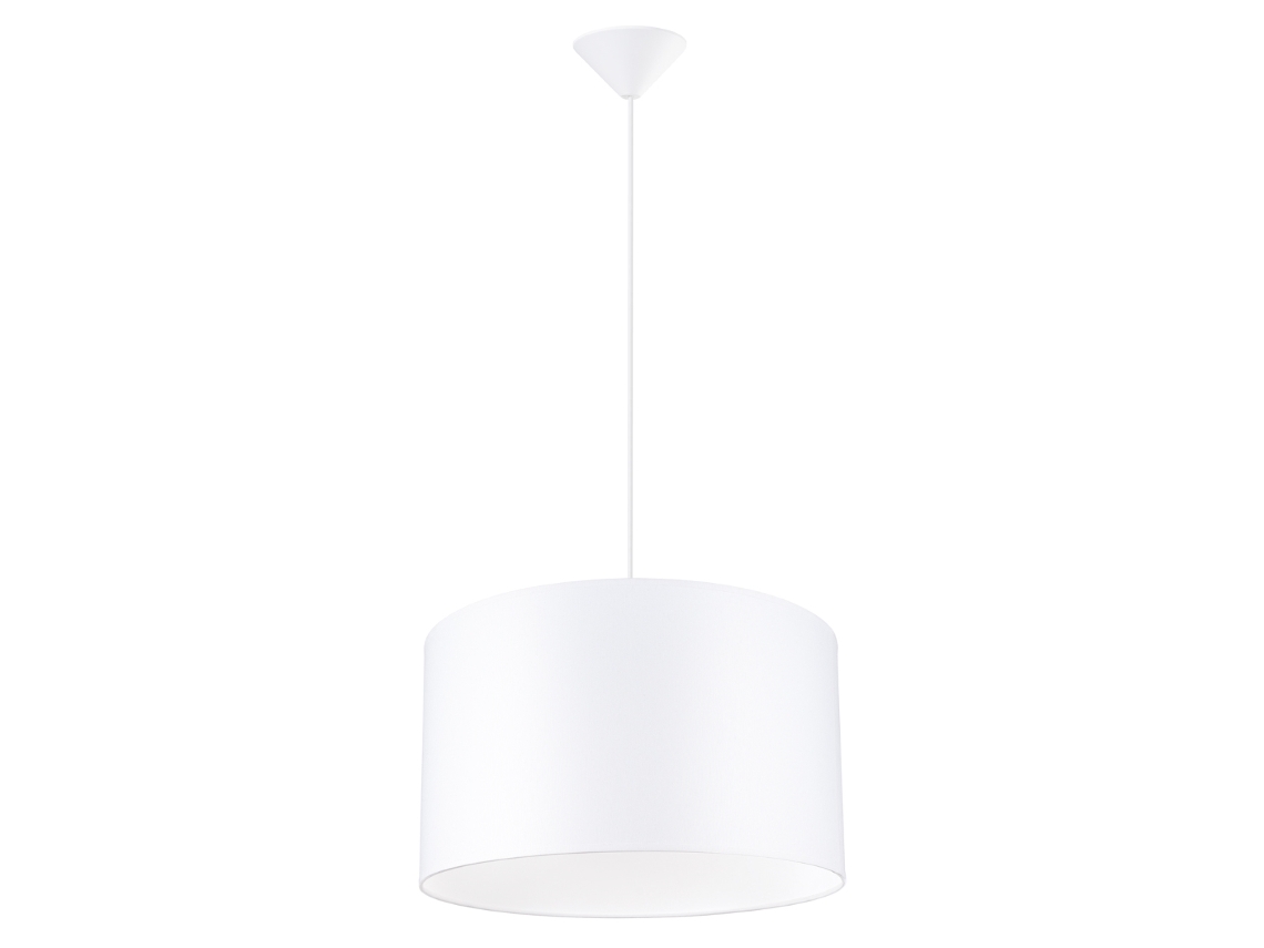 Luminárias Pendentes Nova de Tecido/Pvc Branco 88X40X40Cm SOLLUX LIGHTING
