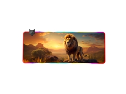 Mousepad Gamer Grande Rgb 14 Modos De Iluminação, Controle Por Toque, Superfície Macia E Profundidade Brilvibera
