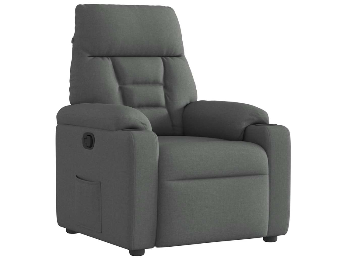 Recliner Chair, Recliner Chairs Vidaxl Cinzeto Tecido