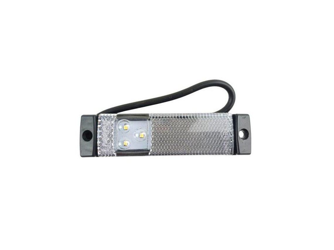 Luz Lateral Led Branca Sem Suporte - Universal - 130 Mm 32 Mm 116 Mm