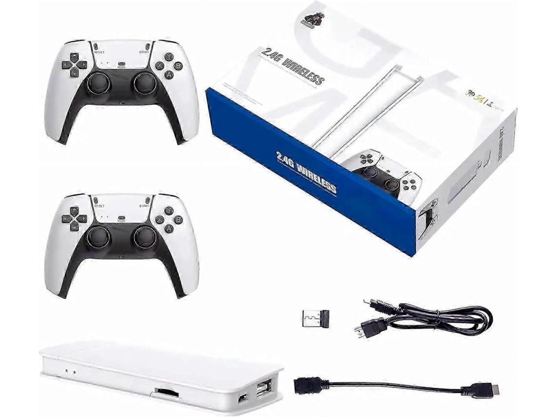 Console de Videogame Retrô M15 Pro com 2 Controles Sem Fio, 64 Gb Ram, 20.000 Jogos, Tv 3d Hd, Emuladores Ps1, Hdmi e Jogos Arcade 4k. GOKOCO