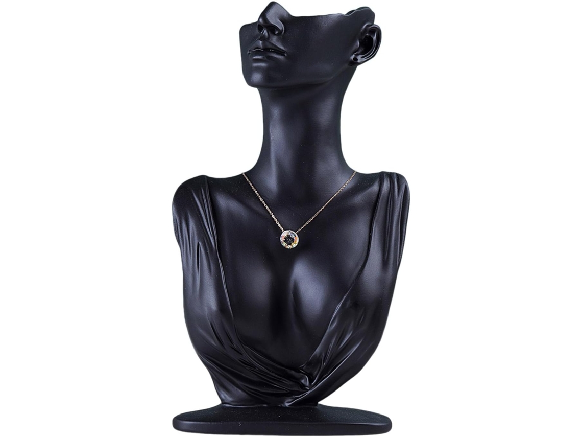 Elegante Expositor De Joias Em Formato De Manequim Para Colares E Brincos, Ideal Para Amantes De Joias.