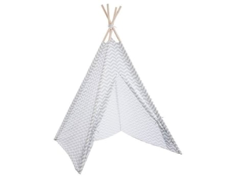 Tenda Decorativa para Crianças H160Cm Cinza Outros Cinza Branco DECORATIE