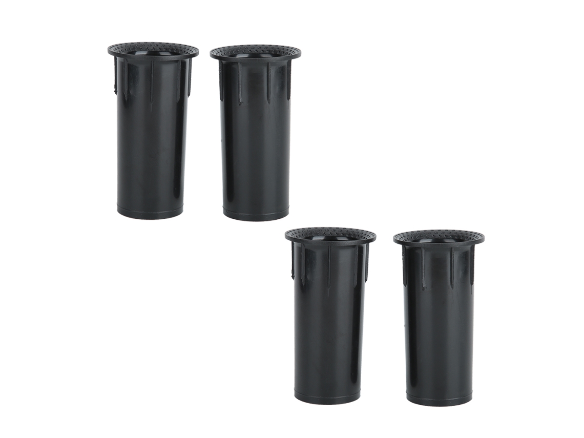 Kit de 4 alto-falantes de parede, interior liso, plástico ABS, formato tubo invertido CHABERLU