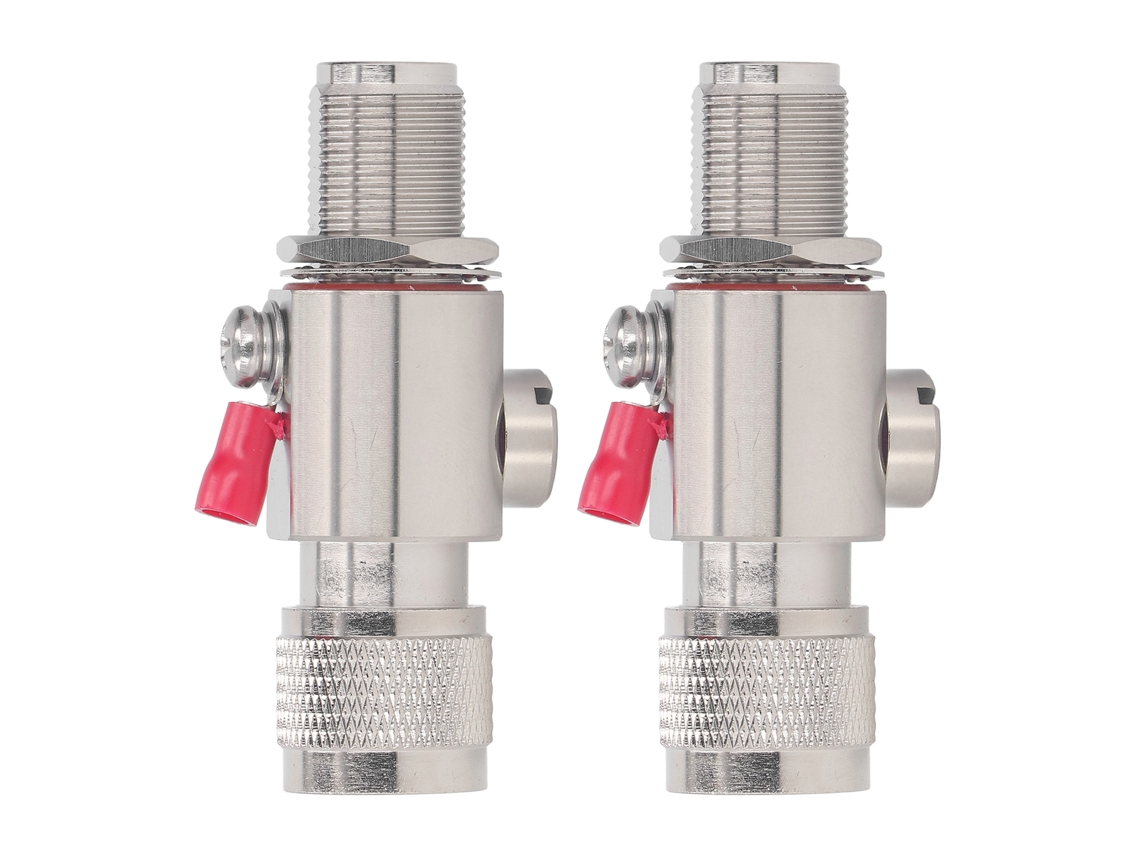 Peças Arrestor De Relâmpago Coaxial N Tipo Macho Para Fêmea 2.4g 2g-5.8ghz 50ω Ip67 Para Tv Rádio Ham