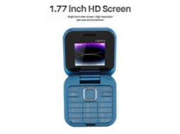 Mali telefone Flip 2g 1.77 Polegadas Dual Sim Dual Standby 1000mah 3 Slots Funcional para Idosos Presente Azul