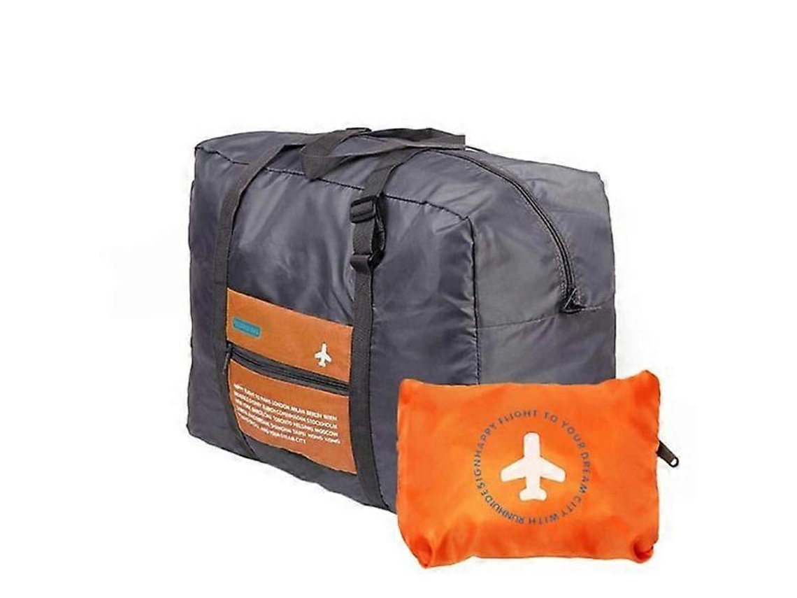 Mala de Viagem Dobrável com Bolsa Armazenamento Laranja AQUAFORGE