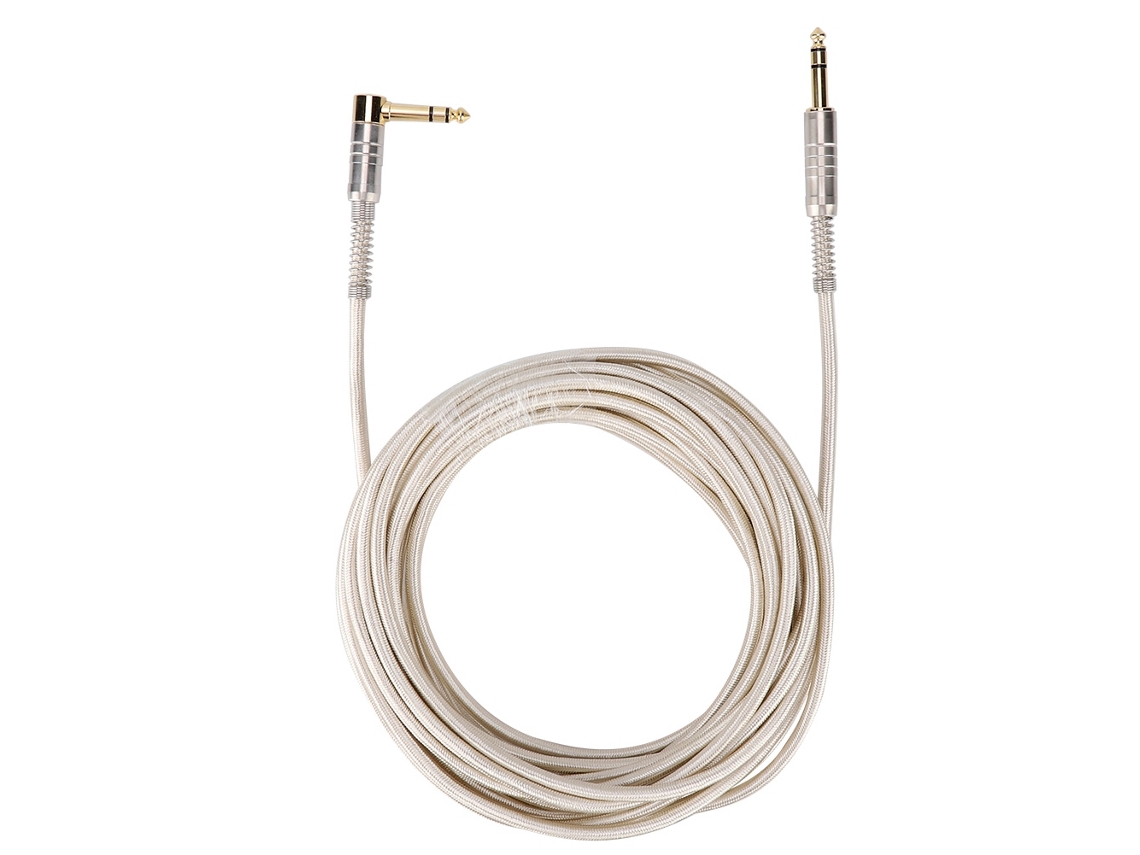 Conector de Cavo Áudio Estéreo LAXISCREED 6.35mm Reto a 90 Graus