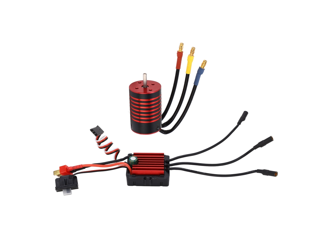 Mali kit Motor Esc Sem Escovas para Carro de Controle Remoto 1/14 4700kv Compatível com Hsp Traxxas Wltoys Hpi