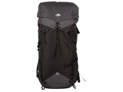 Mochila De Caminhada Trespass Pass 75l, Tamanho Único, Preta/cinza Escuro, Para Transporte E Organização Prática Dos Artigos Indicados