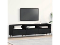 Vidaxl Gabinete para Tv com Gaveta Carvalho Preto 150 X 30 X 44,5 Cm