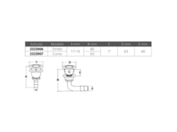 Cromado Curvo Ventilador Do Tanque Oval Transparente 17-19 Mmcan-Sb