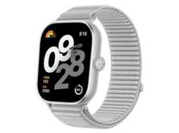 Bracelete Para Xiaomi Band 9 Pro / 8 Pro - Nylon Trançado - Fecho De Velcro Cinza