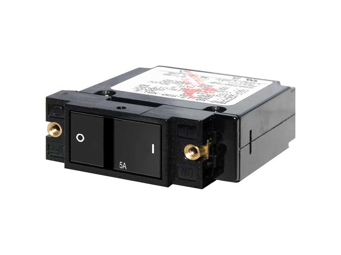 BLUE SEA A-Series Flat Rocker Single Pole Circuit Breaker