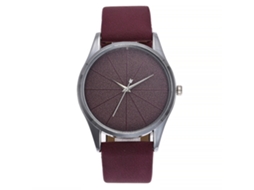 Relógio Feminino Pulseira Pu com Movimento de Quartzo Estilo Simples Vansvar (vermelho)