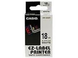 4971850117506 :XR-18WE1 Cartucho de Fita Branca 18 mm para Etiquetadora