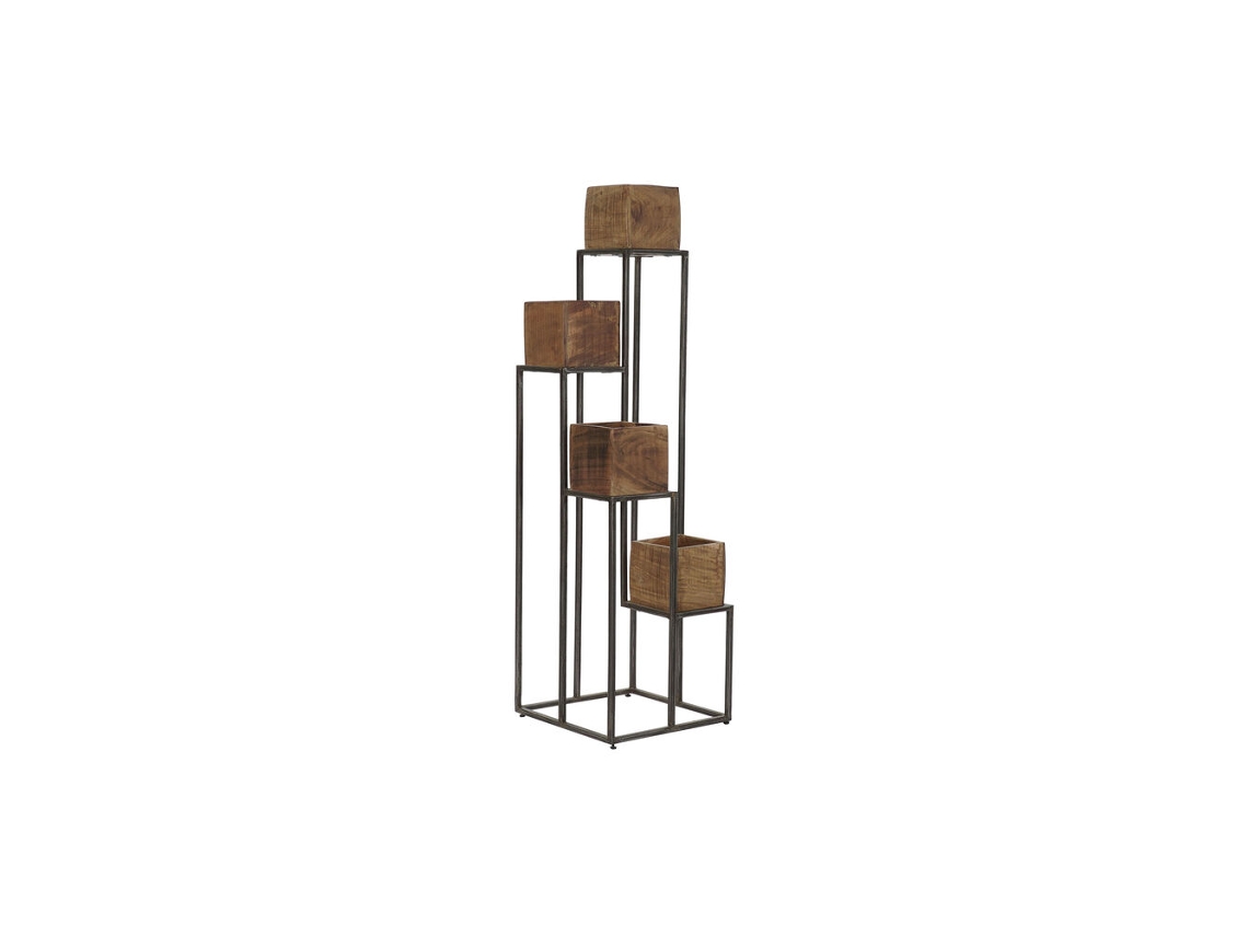 Vaso Dkd Home Decor Metal Madera De Mango (40 X 40 X 140 Cm)
