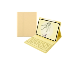 Capa Com Teclado Para Ipad Pro13 Polegadas,com Teclado Magnético (amarelo) Cuich (2024)