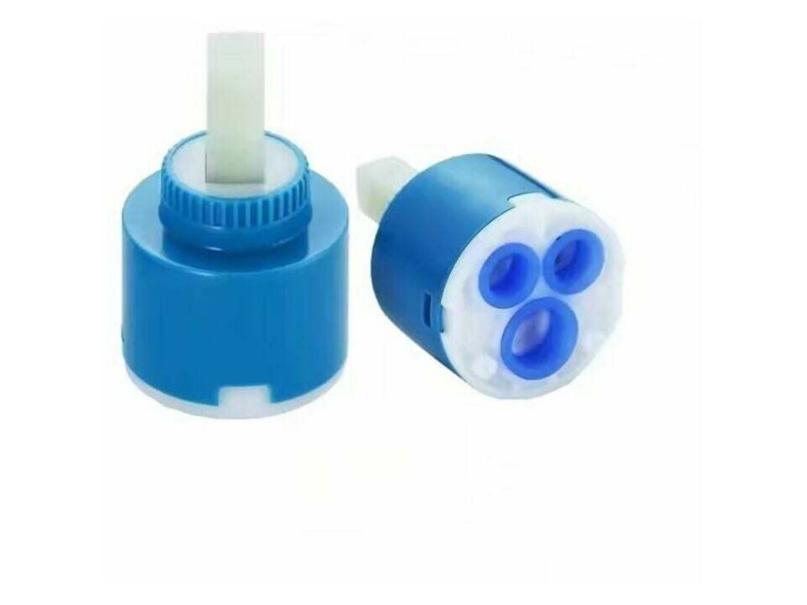 Cartucho Cerâmico Para Torneira, 2 Peças, Torneiras De Banheiro Ou Cozinha (azul, 40 Mm), Cartucho De Cerâmica Para Misturador