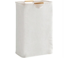 Cesto De Roupa Suja Grande Com Alças, Dobrável E Impermeável, Para Quarto, Banheiro E Brinquedos, Branco