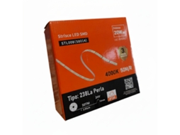 Fita De Led Profissional De 50 Metros Para Uso Interno - Branco Quente 4000k, 24v, 2640 Lm/m, Ip20 - Corte De 2,95 Cm