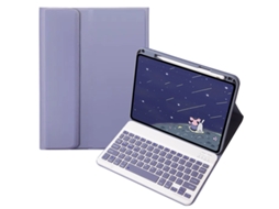 Capa de Teclado Bluetooth para Xiaomi Pad 6pro 11 Chapéu Quadrado Comum ,português, Roxo XIAOMOYU