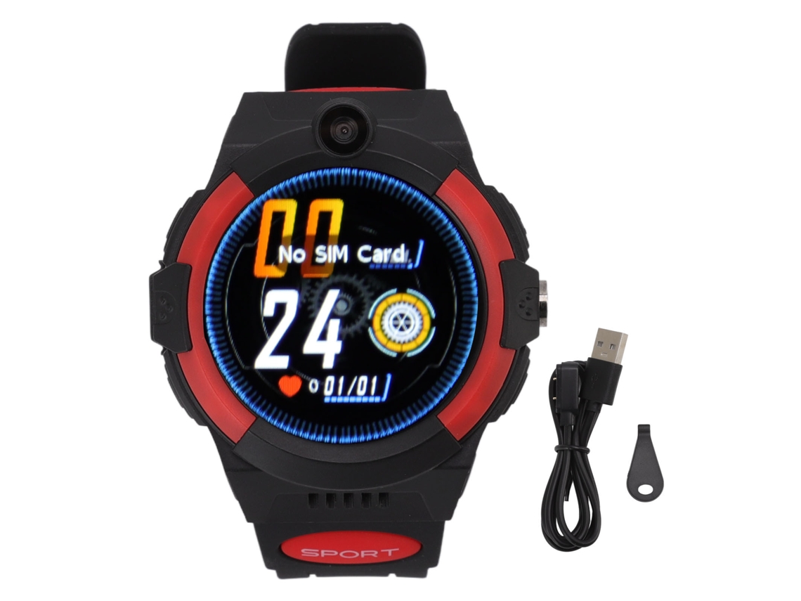 Relógio Inteligente Infantil 4g Gps Touchscreen 1.28'' Vermelho S/MARCA