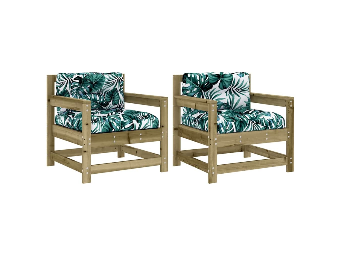 Garden Chair, Garden Chairs Vidaxl Marrom Madeira De Pinho Impregnada (n/a)