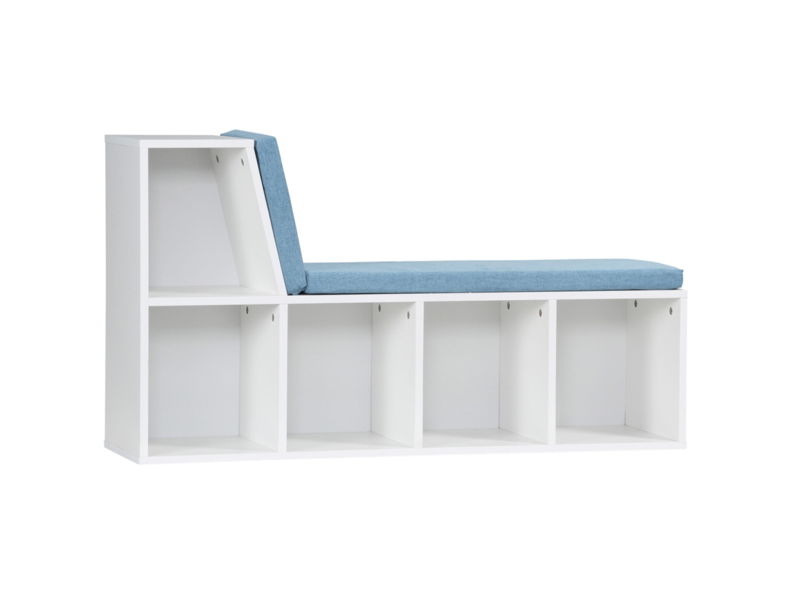 Estante com 5 compartimentos TOPBRICO para sala, quarto e escritório, 50x24x80 cm, preta