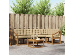 Vidaxl Conjunto De Sofás Para Exterior 6 Unid. Natural E Bege