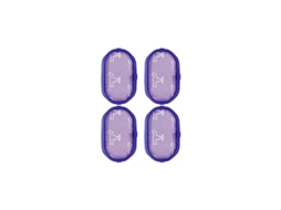 Conjunto de 4 Filtros Substituição Laváveis​​ para Aspiradores Pó D30 Dc31 Dc34 Dc35 Dc44 Dc45 Dc56, Substitui o Código 917066, 02 BRILVIBERA