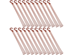Kichouse Kit de 25 Ganchos Suspensos para Vasos de Plantas, Plástico, Antiferrugem, para Vasos de Jardim e Floreiras, CHABERLU
