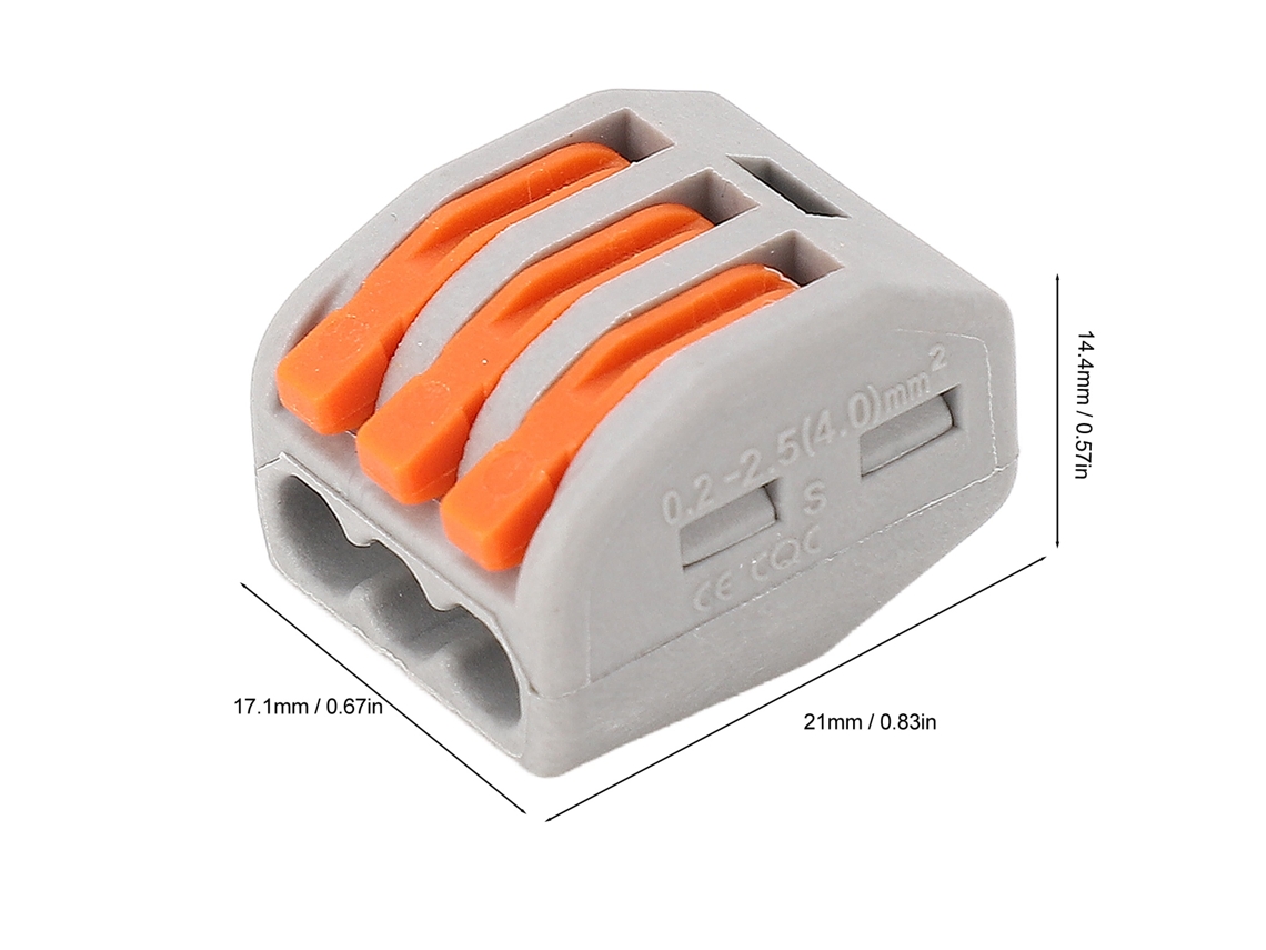 Kit De Conectores De Fios Lever-type Laxiscreed Com Desconexão Rápida E Conexão Compacta