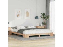 Vidaxl Estrutura da Cama Castanho 180 X 220 Cm