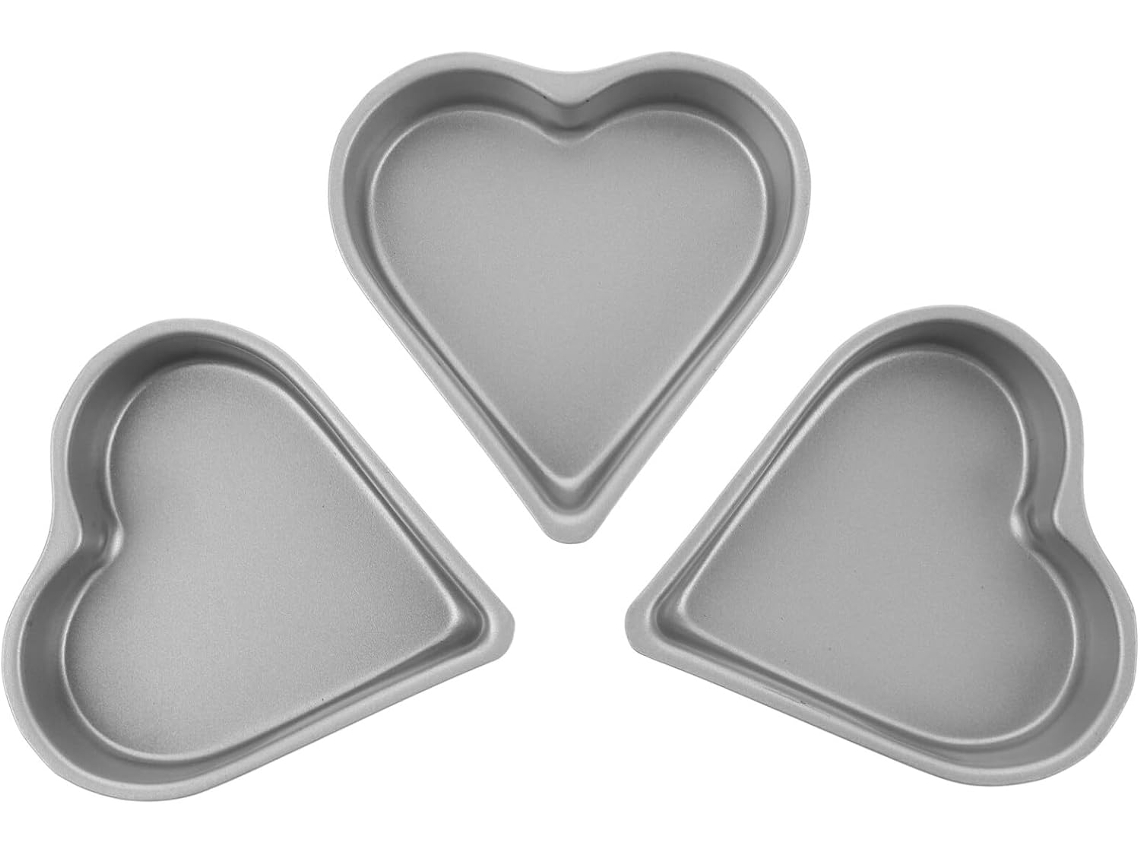 Forma Para Bolo E Confeitaria, Conjunto De 3, Em Formato De Coração