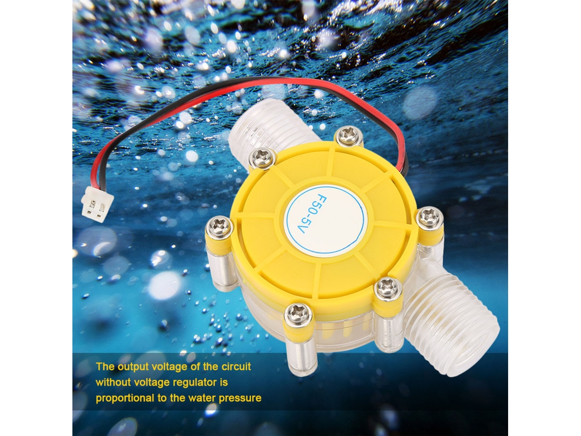 Laxiscreed Bomba De Água Hidráulica Pequena De 5v Com Turbina Hidroelétrica, Energia Por Fluxo De Água