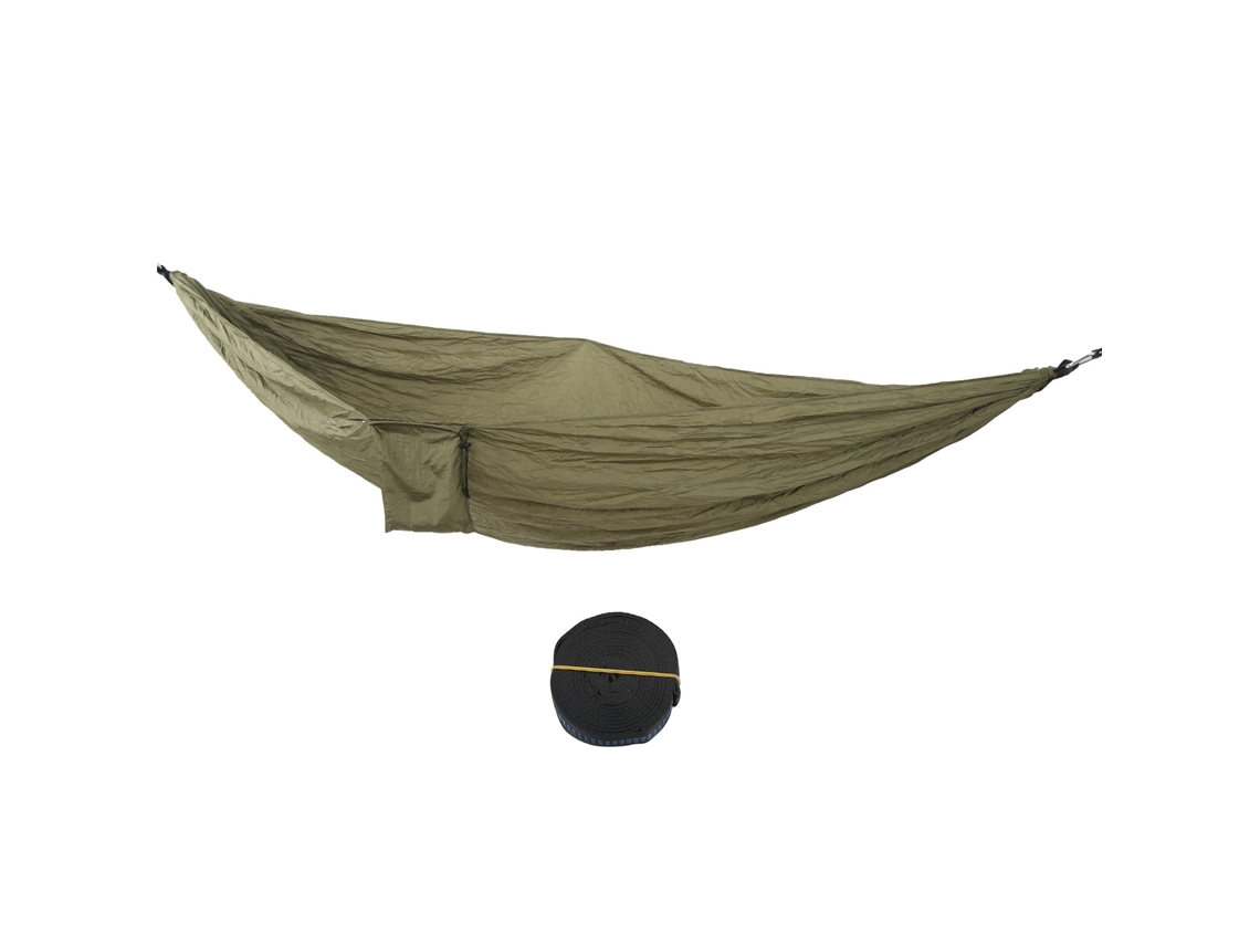 Rede De Acampamento Portátil De Nylon De Secagem Rápida Com Alças Para Árvores, Mochila Para Caminhadas Ao Ar Livre, Verde Militar Aquaforge