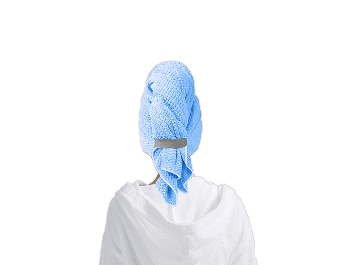 1 Toalha De Cabelo De Microfibra, Turbante Supermacio E De Secagem Rápida Para Cabelos Longos, Grossos E Cacheados