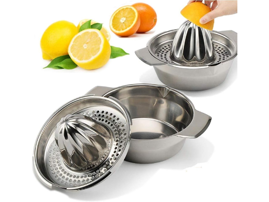 Pressão de Citrus de Limão com Recipiente, Aço Inoxidável ZYBLSSBB