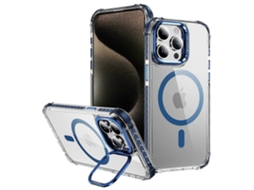 Capa Transparente Com Suporte Para Lente Para Iphone 13 Pro Compatível Com Magsafe