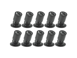 Nova Line luminária de Teto Recessada Mini Led 1w 100 265v Ac com Driver 10pcs Classe A+ Preto Luz Fria