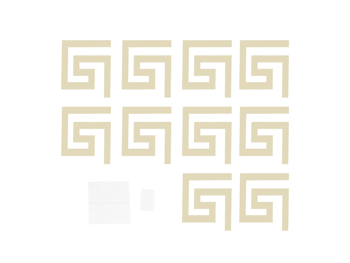 Adesivo 3d Parede Decorativo Cintura Sala Estar Ouro