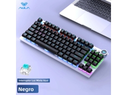 Teclado Mecânico Gamer Sem Fio De 87 Teclas (com Switches Pretos E Azuis) (2.4g/bluetooth/com Fio)