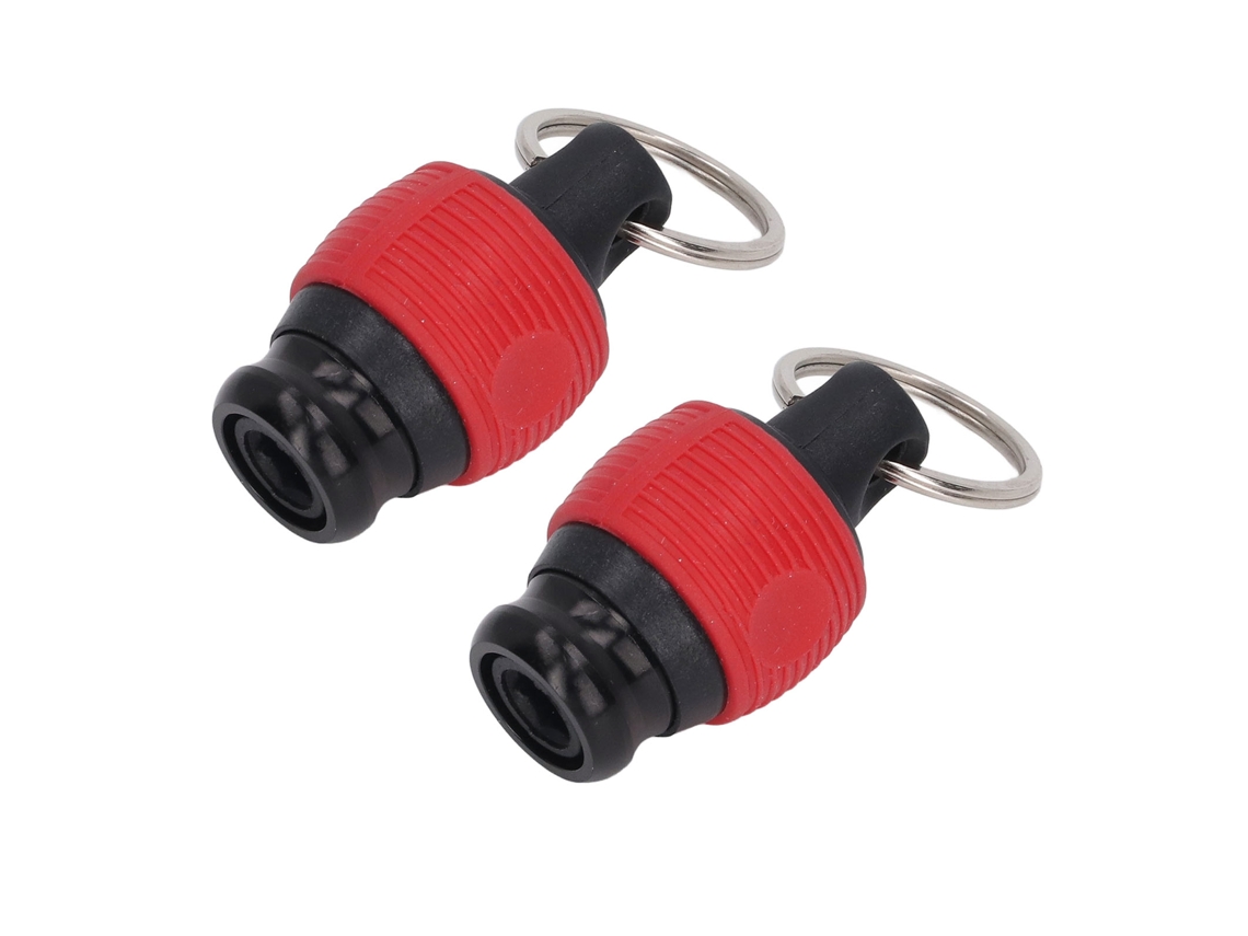 2 Peças De Porta Brocas Com Parafuso E Liberação Rápida, Resistente Ao Desgaste, Chaveiro Para Ferramentas De 1/4 Polegada De Diâmetro, Vermelho