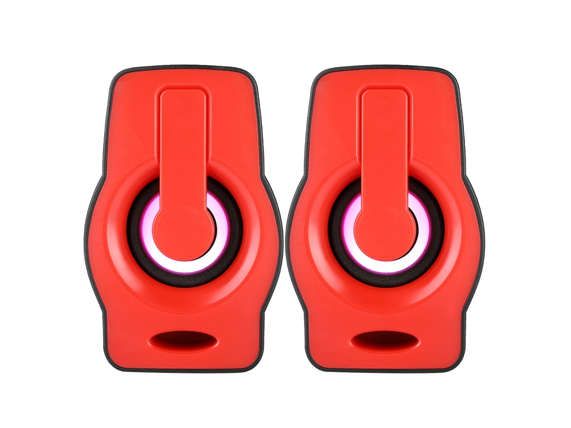 Caixa De Som Estéreo Inteligente Mini Colorida Usb Led Para Laptop, Desktop E Telefone Inteligente