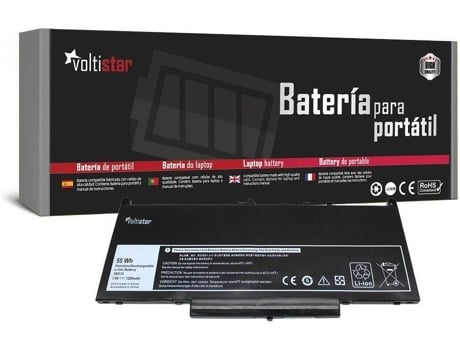 Bateria Portátil VOLTISTAR Dell Latitude E7270 E7470 Série J60J5 R1V85 451-Bbsx Mc34Y