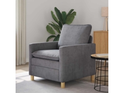 Vidaxl Sofá Cinzento-claro 76 X 81 X 87,5 Cm Poliéster
