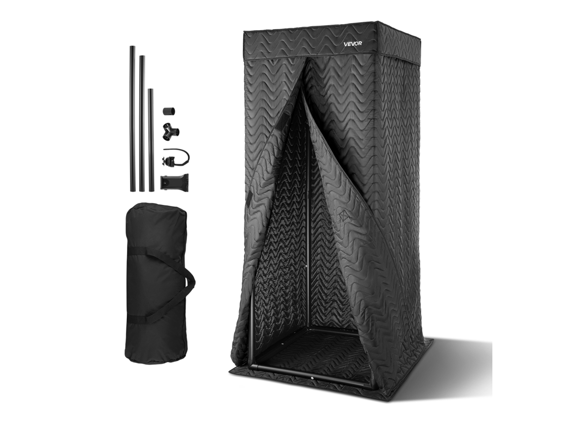 Cabine De Gravação Portátil Vevor De 2 M Com Bolsa De Viagem Para Podcasts